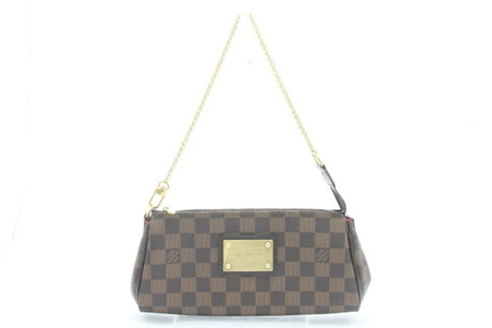 LOUIS VUITTON Eva Chain Shoulder Bag Damier